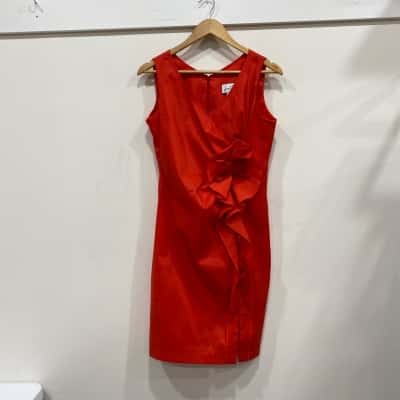 Joseph Ribkoff Womens  Size 14 Sleeveless Dress  Red 