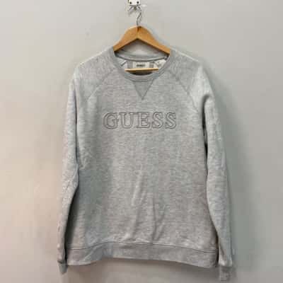 Guess Mens  Size XXL Fleeced Jumper Grey 
