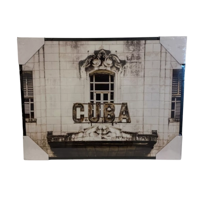 CUBA Canvas Print + Frame BNWT