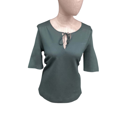 Hobbs Womens  Size M Blouse Bottle Green