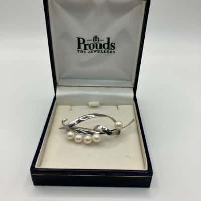 Prouds the Jewellers Sterling Sliver Womens Brooch 