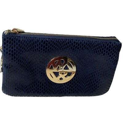 Willow + Zac Navy Leather Katie Clutch/Wallet