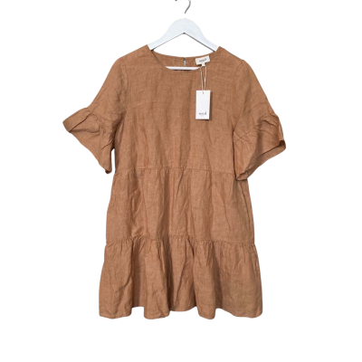 Seed Heritage Womens Linen  Size 12 Mini Dress 