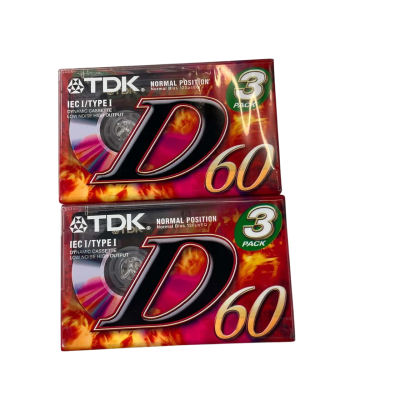 TDK IEC/TYPE 1 Dynamic Cassettes. 2 x 3 tapes 