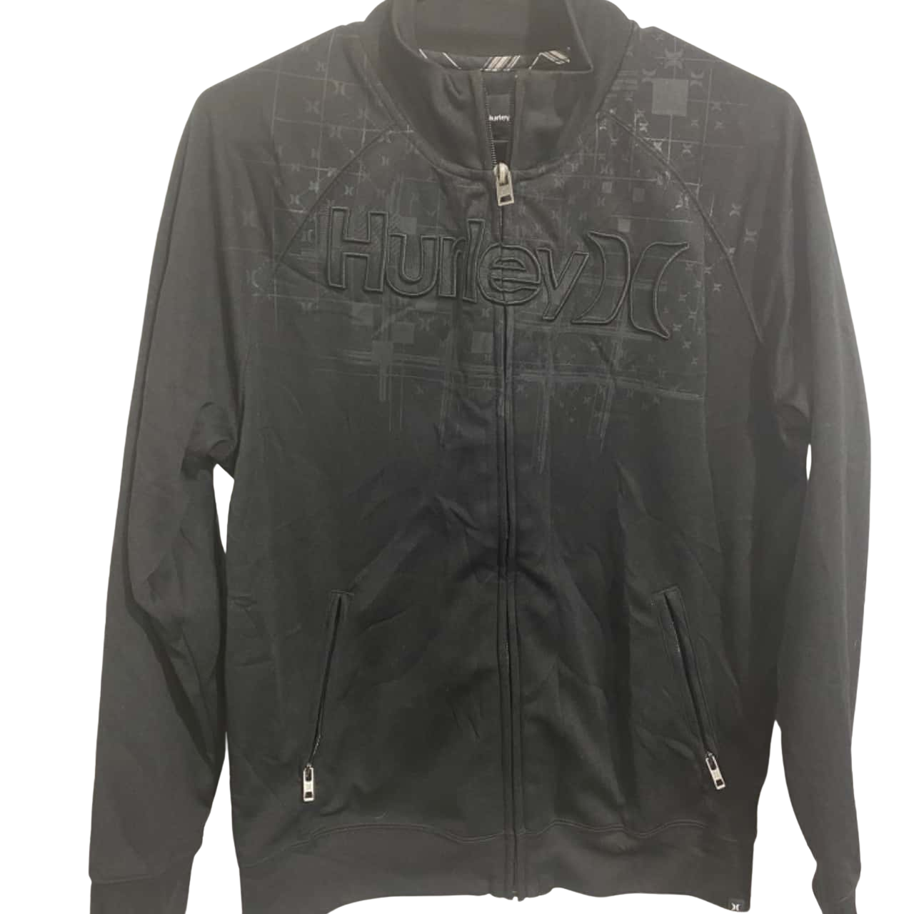Hurley Mens Size S Black Zip up Jacket