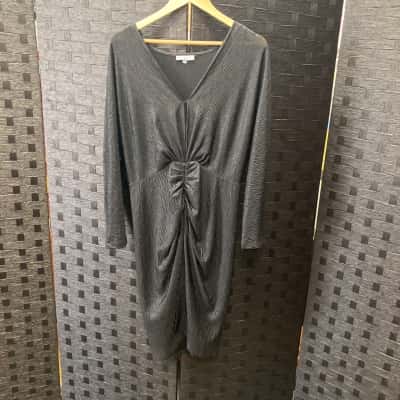 Wayne Cooper Womens  Size 14 Long Sleeve Dress Black  