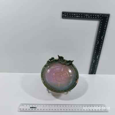 Hand Made Bowl Caterpillar Mouse Signed 