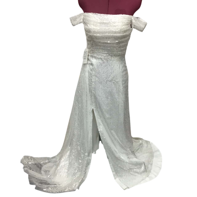 Unbranded Off the Shoulder Sequin Formal Dress