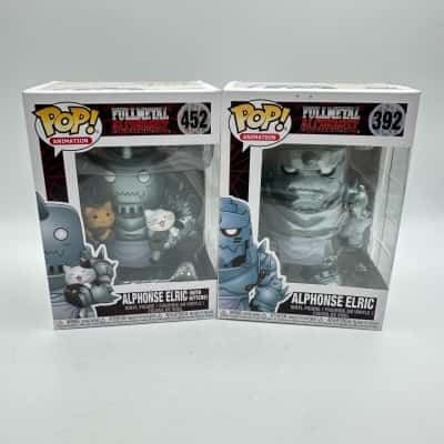 Funko Pop Alphonse Elric W Kittens Fullmetal Alchemist #452 & Alphonse Elric #392