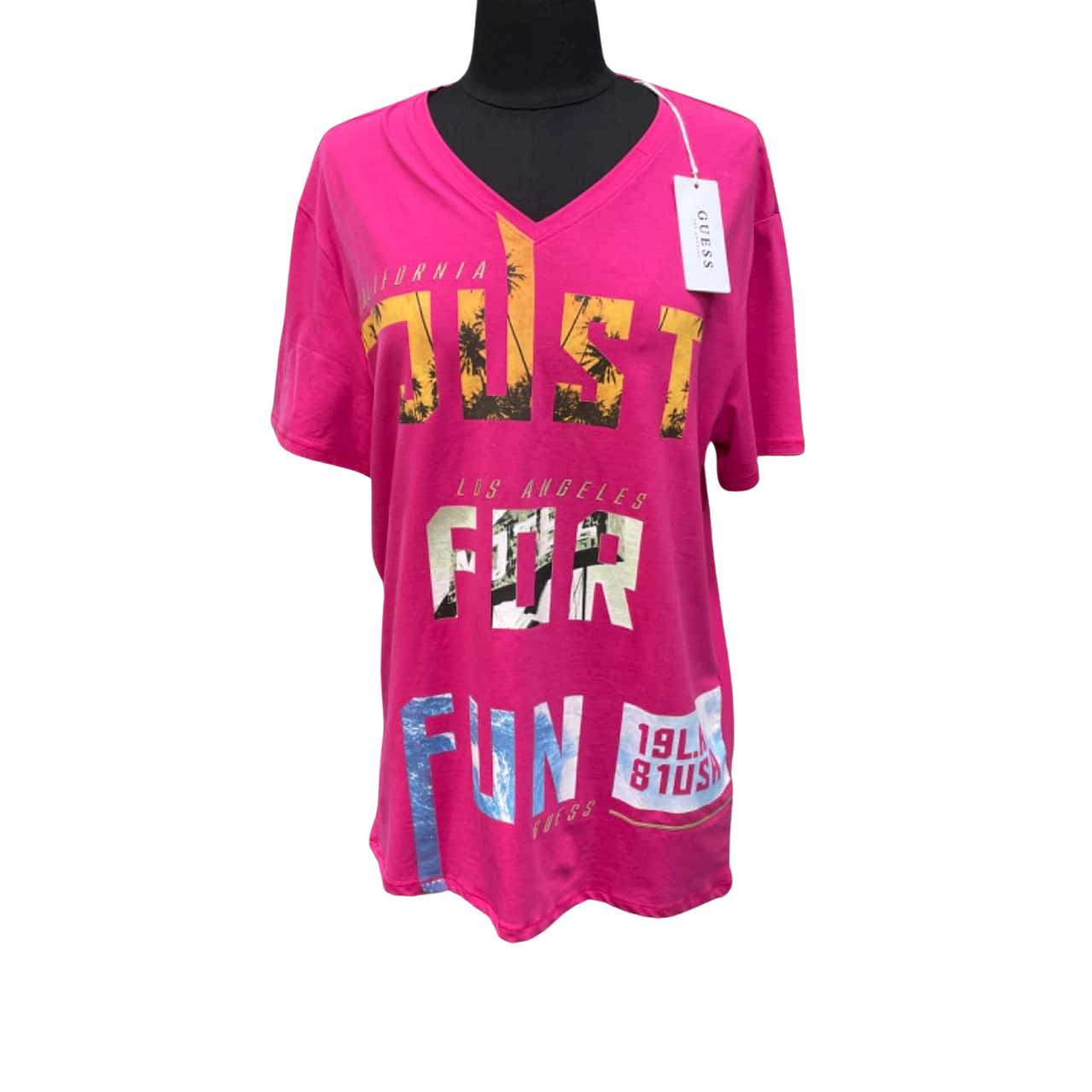 Guess Jeans Pink Cotton Women's T-Shirt main image 1