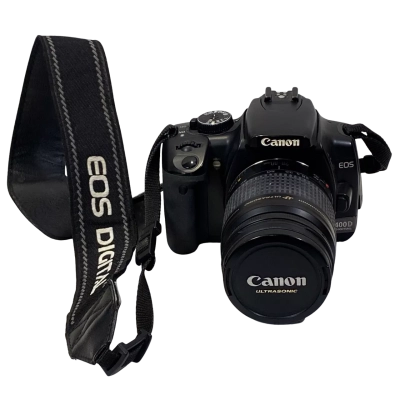 Canon EOS digital 400D + Canon EF 20-80 f/3.5-5.6 Zoom Lens + case