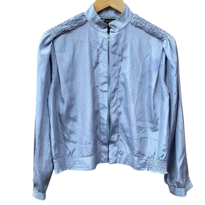 Geoff Bade Blue/Pink Polka Dot Jacket Size 8