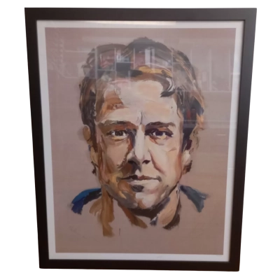 Samuel Johnson Portrait Print - Signed by Anh Do  and Samuel Johnson- Limited edition 40/200
