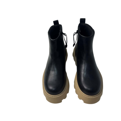 New Zara  Size 38 Boots Black Leather 