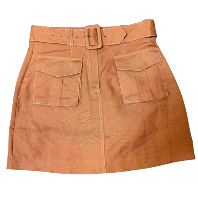 Whyte Valentyne Womens  Size 8 Mini Skirt Brown 