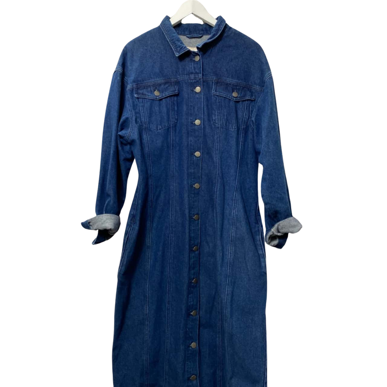 knee length dresses for ladies H&M. Denim midi dress with buttons, size 40 – Hibuy market main image 0