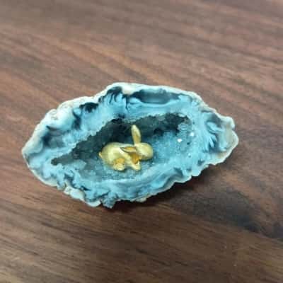 Tiny Rabbit in Geode