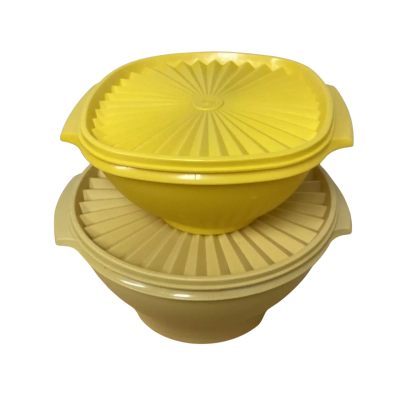 2 Tupperware Servalier Salad Bowls 836-14 880-9 Made in Oz