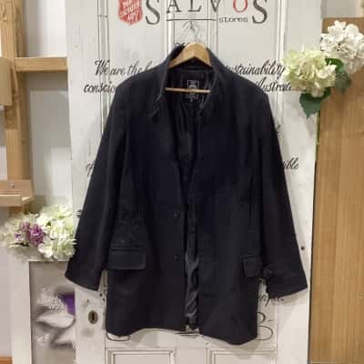 RDX BRAND! 60% WOOL WINTER SINGLE BREASTED JACKET! Mens  Size M Winter Coat / Winter Jacket Black  