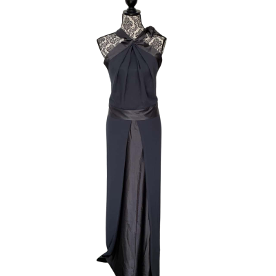Nicolangela Womens  Size 0-2 Formal Dress Grey 