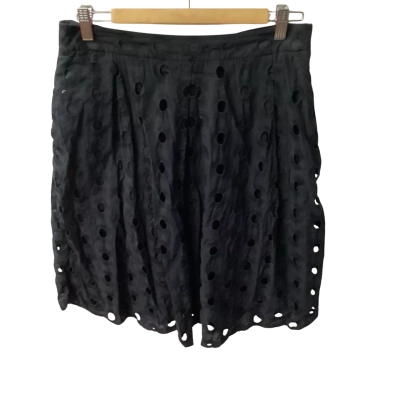 David Lawrence Womens  Size 12 A-Line Skirt Black  A