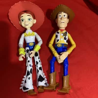Toy Story Sheriff Woody and Cowgirl Jessie 9 inch figures
