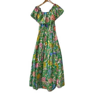 Alessandra Womens  Size 12 / M Floral Maxi Dress Floral / Green 