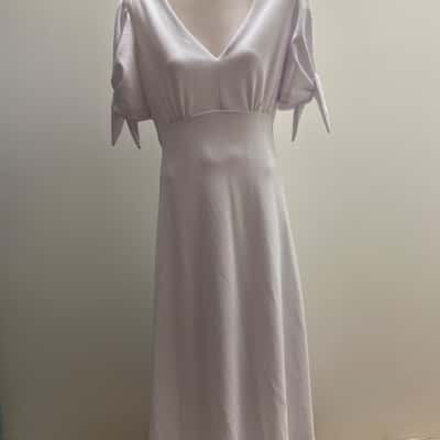Calvin Klein Womens  Size 12 Short Sleeve Dress  White 