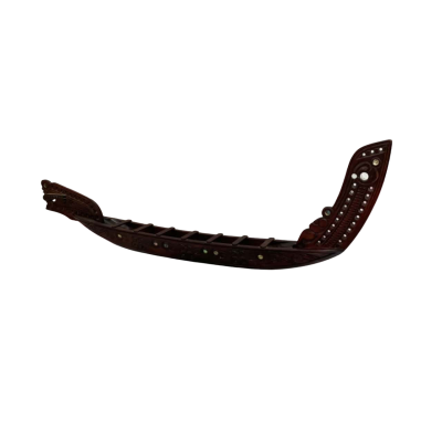 Wooden Waka Māori Canoe Replica