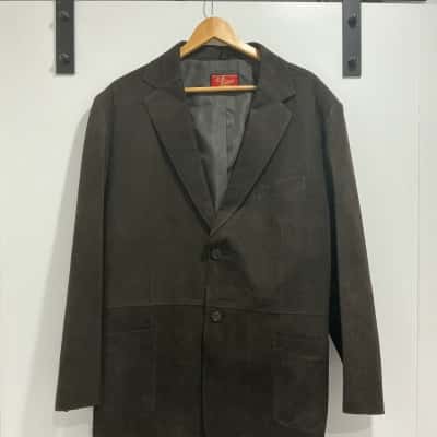 RM Williams Mens  Size XXXL Leather Jacket Brown 