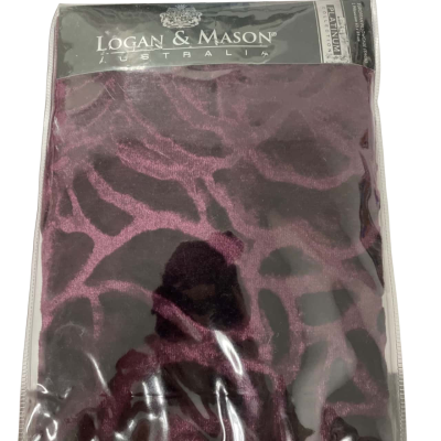 Logan & mason European pillowcase purple x2 