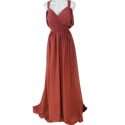  QOQ - Rusted Pink Formal Maxi Dress (Size 2XL)