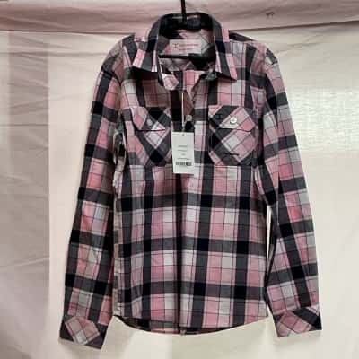 Just country Kids  Size L Tops & T-shirts Black  / Checked / Pink  / White 