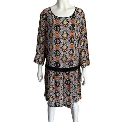 Gorman Womens Silk Pattern Shift Dress Size 14 