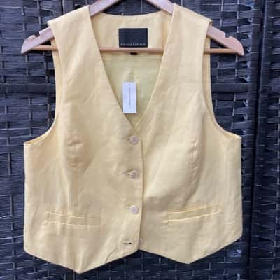 Banana Republic Womens  Size 10 Vest Yellow 