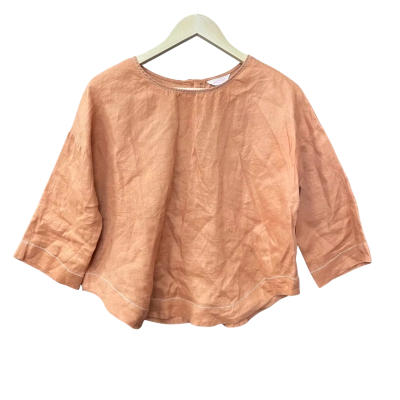 Gorman Womens  Size 8 3/4 Sleeve Top Burnt Orange 