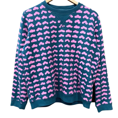 Marimekko Teal/Pink Patterned Jumper Size M  