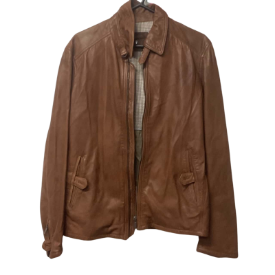 Mens Massimo Dutti  Size M Leather Jacket 