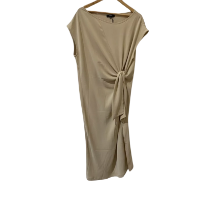 Motto Womens  Size 10 Midi Dress / Short Sleeve Dress Beige Harlow