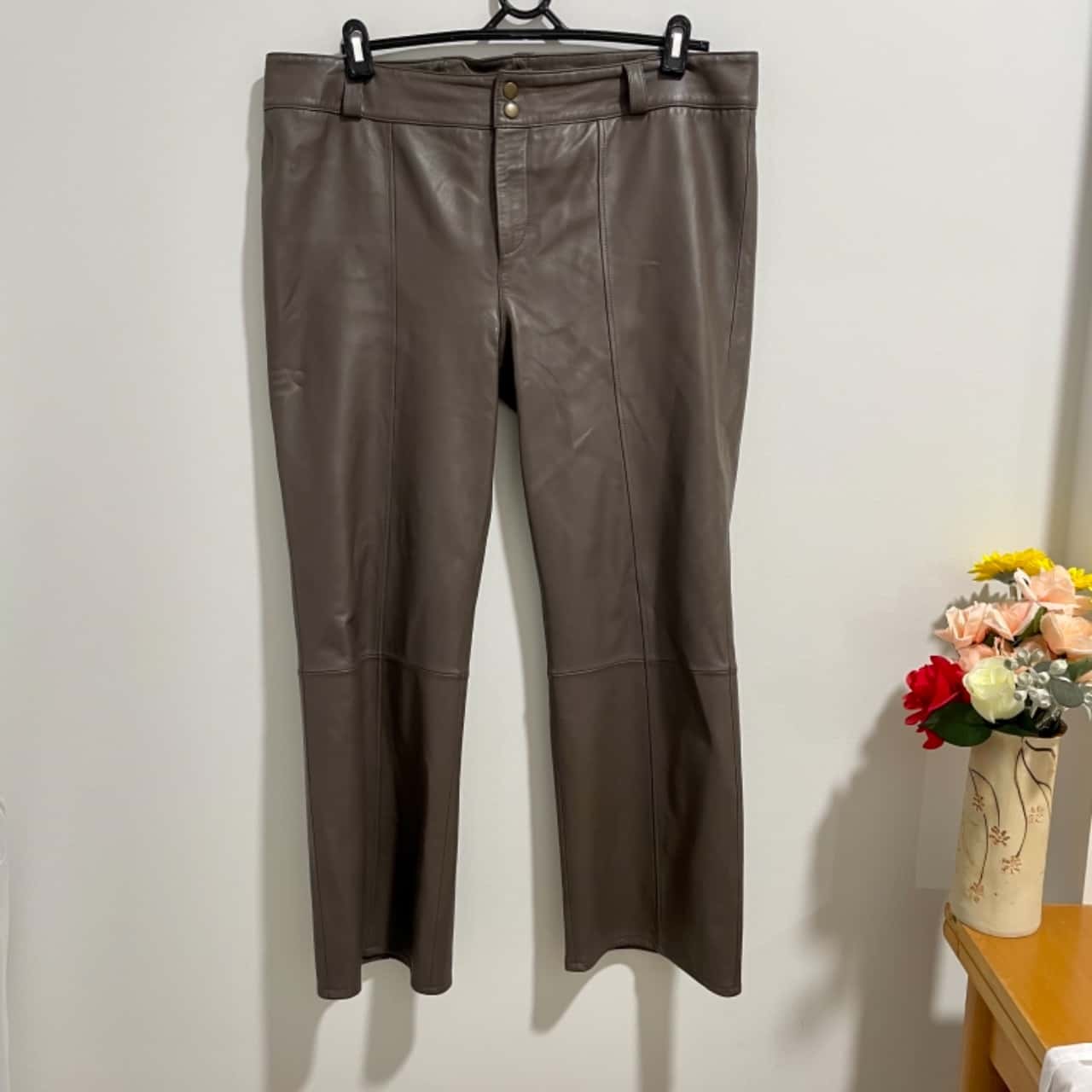 size 16 leather pants