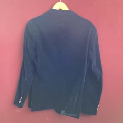  Mens  Size S Suit Jacket Navy Blue velvert