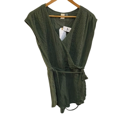 BNWT Roxy Womens  Size M Sleeveless Jumpsuit Olive 