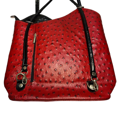 Vintage Ostrich Leather Borse in Pelle Women's Handbag