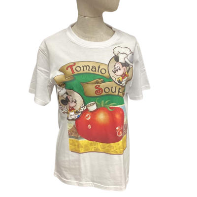 Tokyo Disney Resort Tomato Soup  Size S T-shirts White 