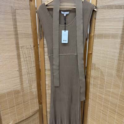 Perri Cutten Womens  Size L Sleeveless Dress  Beige 