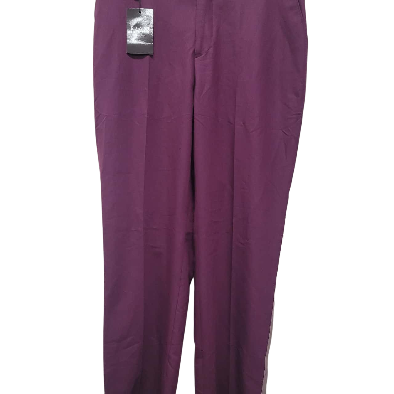 BoohooMAN Mens Size 36 Purple Plum Pants(s)