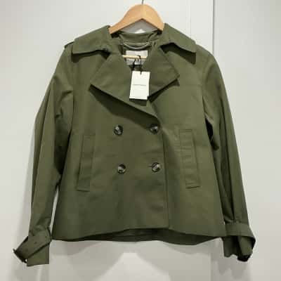 Sportscraft Womens  Size 8 Winter Jacket/ Cropped Jacket Khaki / Olive 