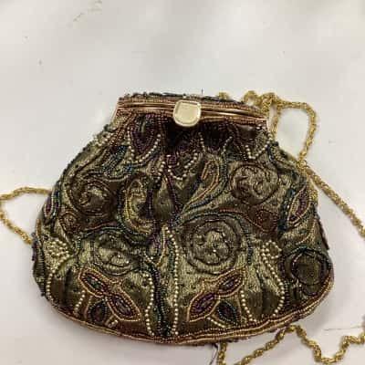 Womens Shoulder Bag Multicoloured beaded bag B