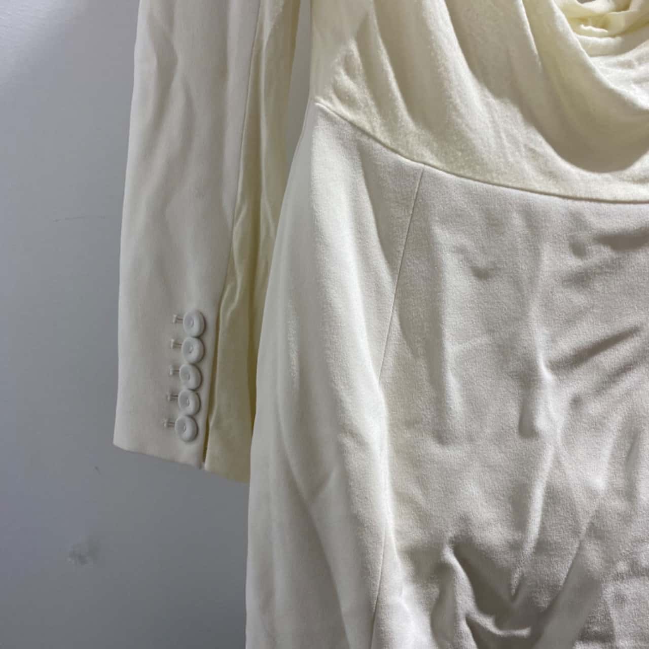 Haute Hippie. Womens Size 8. Vintage Ivory coat dress styled as a