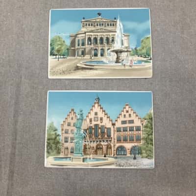 Villeroy & Boch, 2x art tiles, Frankfurt Oper & Romer